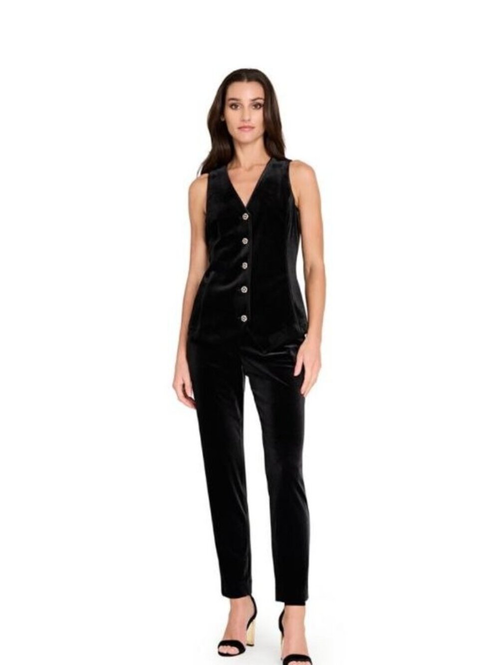 $99 Tahari ASL Women's Front Zipper Ankle Pants Black Size 14 NWOT